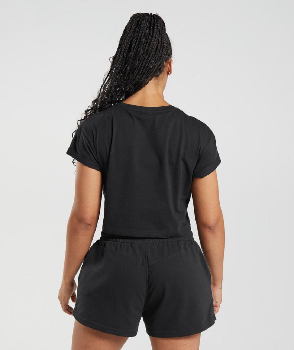 Corp Tops Gymshark Legacy Mujer Negras | CO 2461YXF